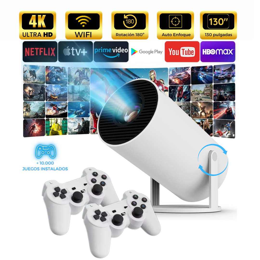 Proyector Smart Gaming +10.000 Juegos