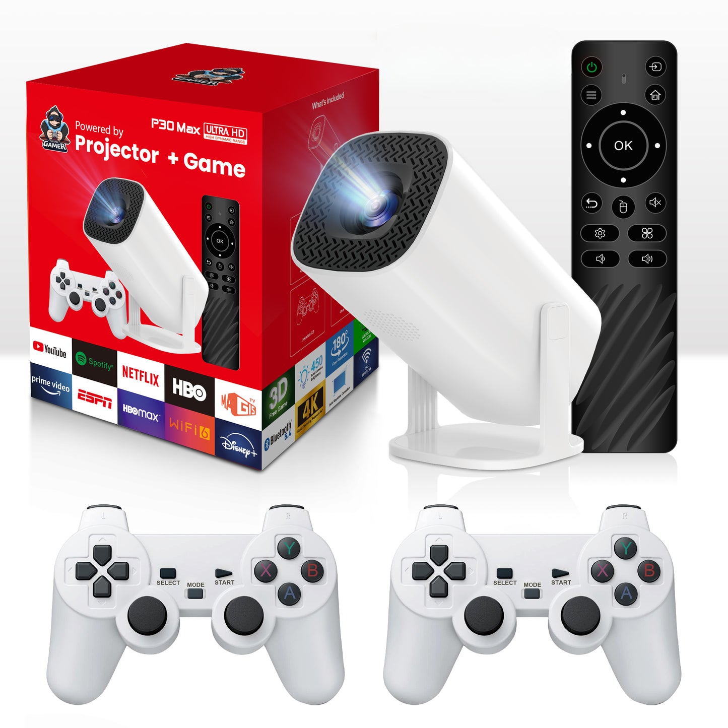 Proyector Smart Gaming +10.000 Juegos