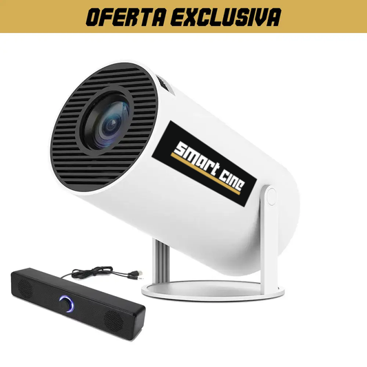 Proyector Smart Cine Wifi Bluetooth HDMI 1080p + Equipo de sonido