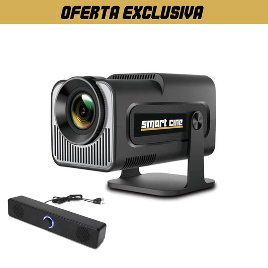 Proyector Smart Pro 4K WIFI BLUETOOTH HDMI + Equipo de sonido