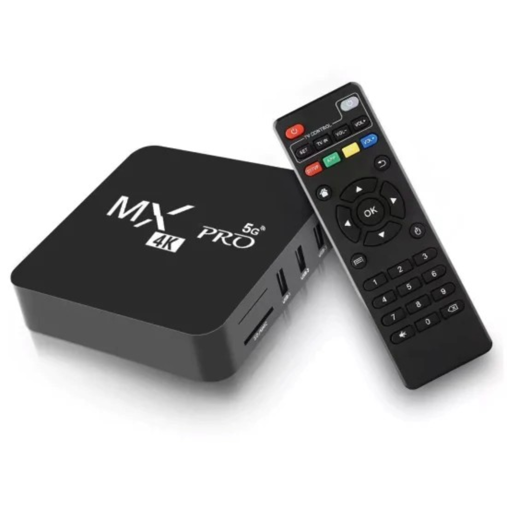Decodificador Smart TV Box Android | Canales de fútbol + Aplicaciones + Contenido Netflix Amazon Disney HBO