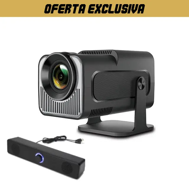 Proyector Smart Pro 4K WIFI BLUETOOTH HDMI + Equipo de sonido de regalo