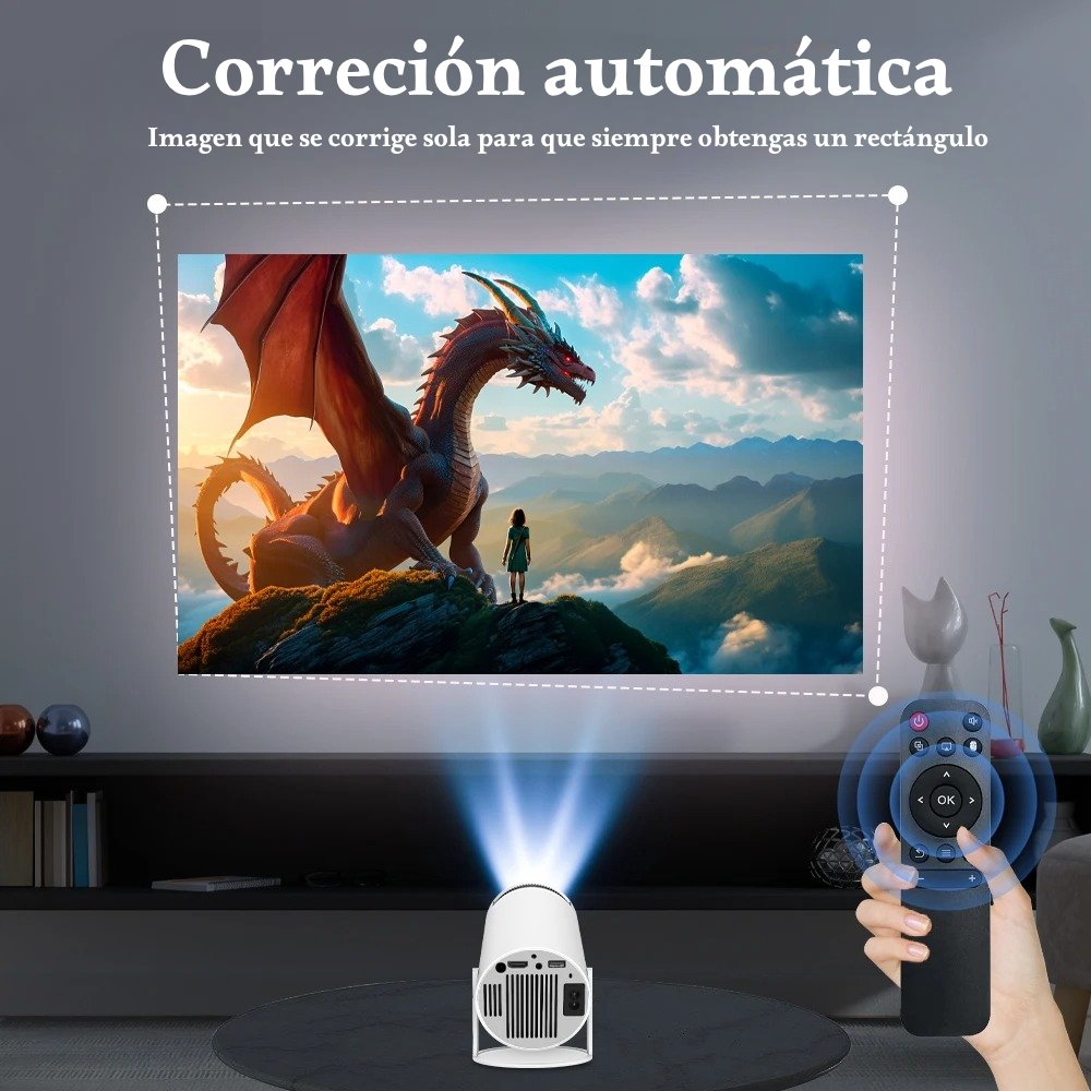 Proyector Smart Cine Wifi Bluetooth HDMI 1080p + Equipo de sonido de regalo