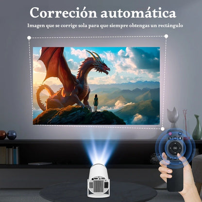 Proyector Smart Cine Wifi Bluetooth HDMI 1080p + Equipo de sonido de regalo
