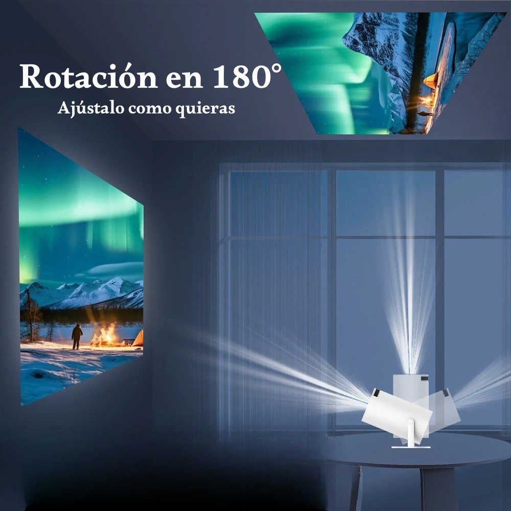 Proyector Smart Cine Wifi Bluetooth HDMI 1080p + Equipo de sonido de regalo