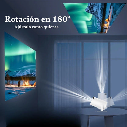 Proyector Smart Cine Wifi Bluetooth HDMI 1080p + Equipo de sonido de regalo